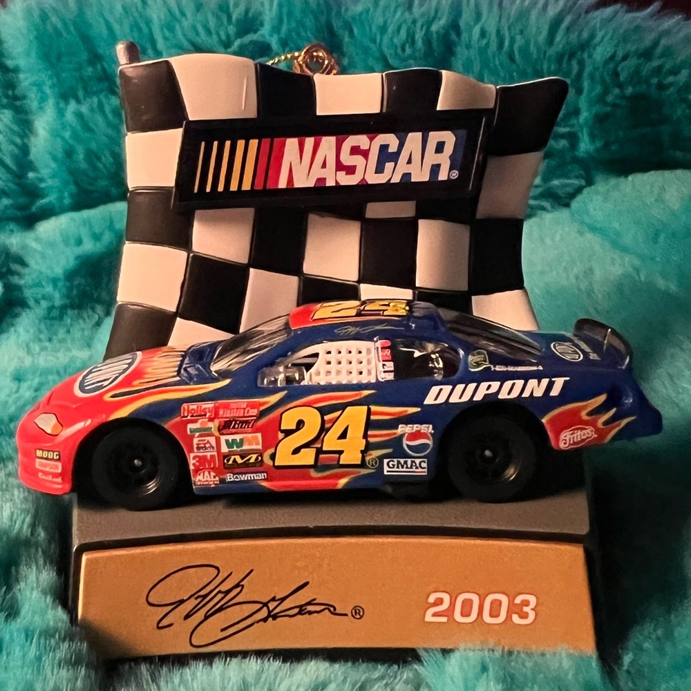 NASCAR Jeff Gordon number 24 Christmas ornament, 2003.